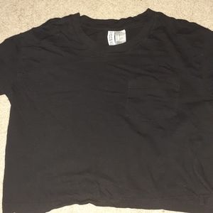 H&M Black Crop Tee